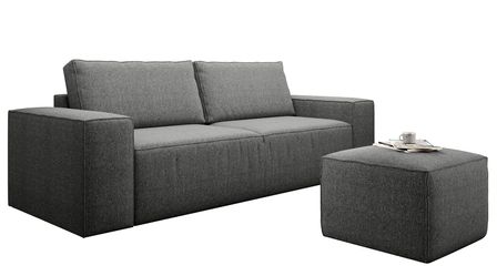 Grand canapé convertible en tissu WILACE - Confort moderne et élégant