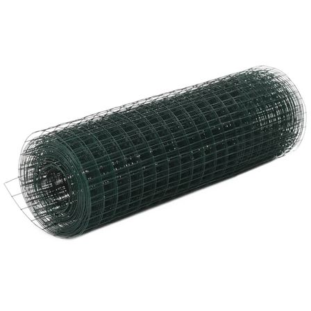 Grillage Acier avec revêtement en PVC 25x0,5 m Vert 3