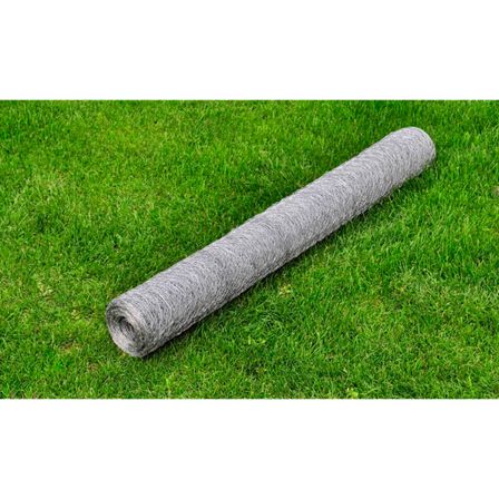 Grillage pour volière Acier galvanisé 25 x 0,5 m Argenté 2