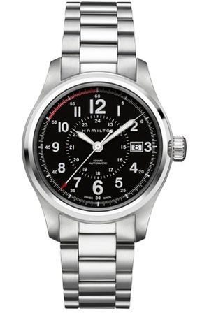 Hamilton Khaki Field Auto 40mm Black- Bracelet H70595133