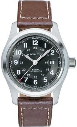 Hamilton Khaki Field Auto 42mm - Black - Brown H70555533