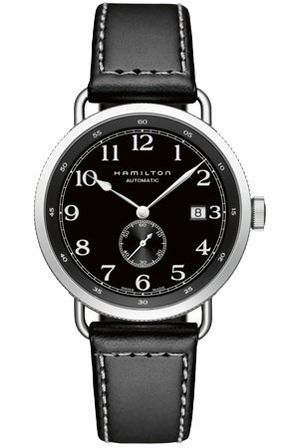 Hamilton Khaki Navy Pioneer 40mm Black - Black Leather H78415733