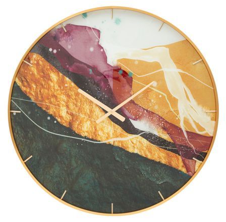 Horloge murale en verre mity cm ø 80x5