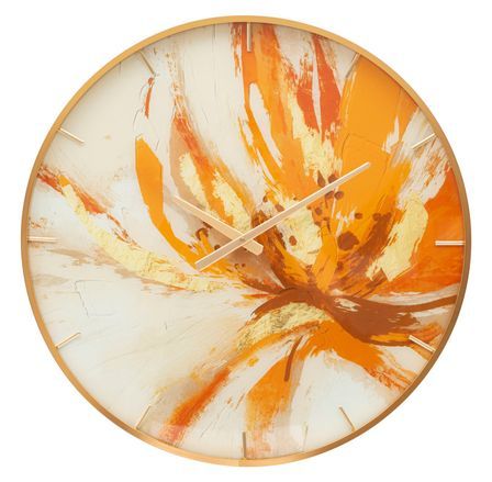 Horloge murale en verre toply cm ø 60x5