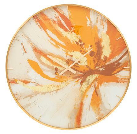 Horloge murale en verre toply cm ø 80x5