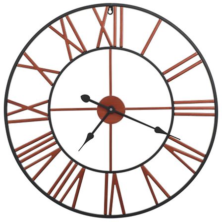 Horloge murale Métal 58 cm Rouge