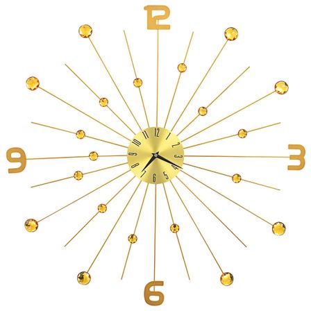 Horloge murale Métal 70 cm Doré 2