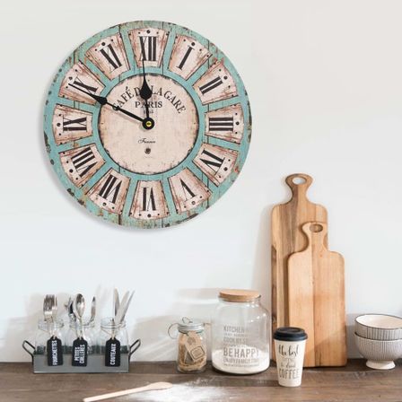 Horloge murale Multicolore 30 cm MDF 2