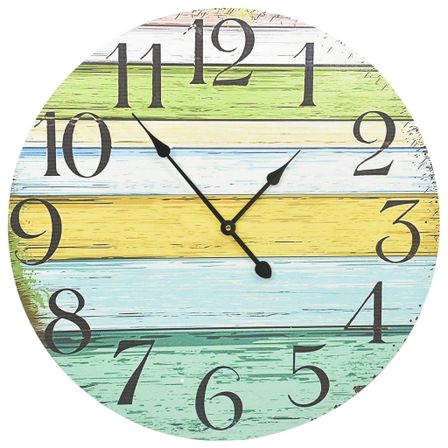 Horloge murale Multicolore 60 cm MDF 3