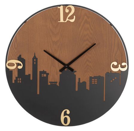 Horloge murale ville cm ø 60x2