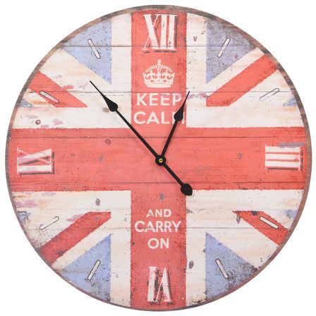 Horloge murale vintage Royaume-Uni 60 cm