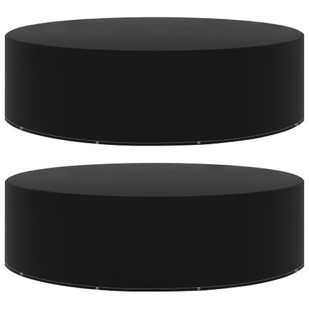 Housses de salon de jardin 2 pcs 10 œillets 205x90 cm