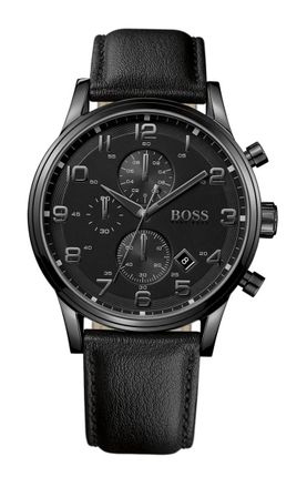 Hugo Boss Aeroliner Chrono Leather Strap 44mm 1512567