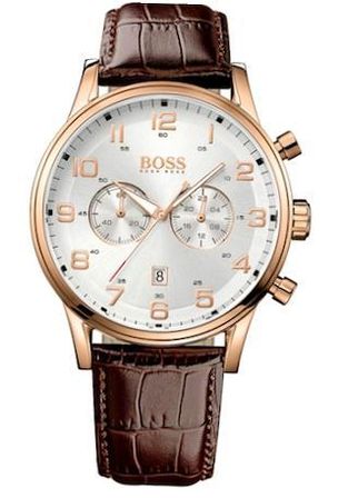 Hugo Boss Aeroliner Chrono Leather Strap 44mm 1512921