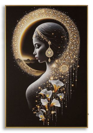 Impression sur toile avec éclairage led, laquée et encadrée, 60 x 3,5 cm

x90