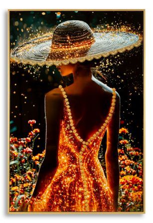 Impression sur toile enluminée laquée avec cadre -b- cm 62 x 3,5

x92