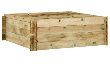 Jardinière pour légumes Bois de pin imprégné 120x120x40 cm