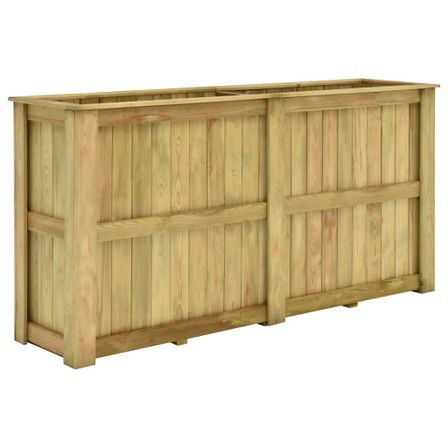Jardinière surélevée 196x50x100 cm Bois de pin imprégné