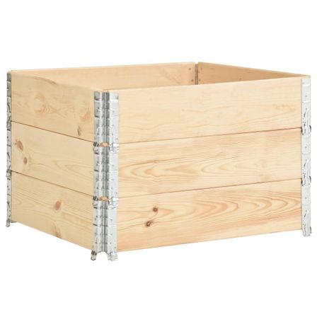 Jardinières surélevées 3 pcs 100x100 cm Bois de pin solide