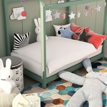 Jeu de couette d'hiver pour enfant 2pcs Blanc 120x150cm/40x60cm