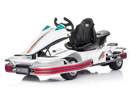 Karting enfant électrique blanc de luxe Go Kart