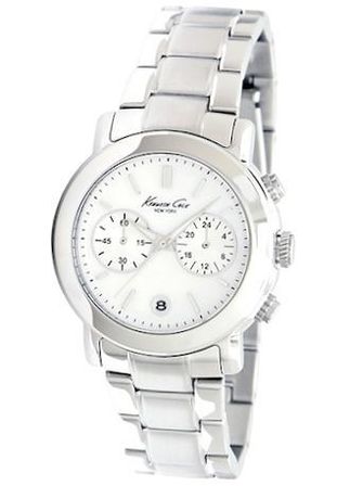 Kenneth Cole - Sport Ss Chrono Lady White Bracelet KC4801