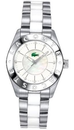 Lacoste Biarritz Lady - Ss Case - Ss&leather Strap - White Dial - Quartz - Only Time - Mineral Glass - 38mm - 3atm 2000535