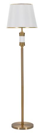 Lampadaire blanc design doré raffiné AURA