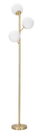 Lampadaire doré 3 lumières design élégant GLAMOUR