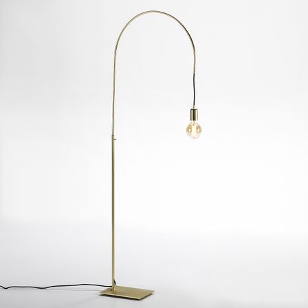 Lampadaire métal doré Tyanah H 175 cm