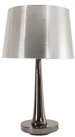 Lampe à poser en fer argent Jailys