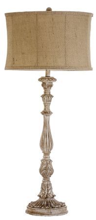 Lampe à poser en résine beige Amael