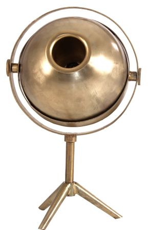 Lampe à poser métal et laiton doré mate Yavain 80