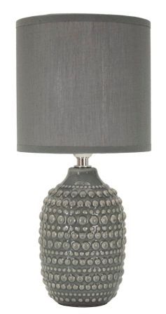 Lampe de chevet grise relief design moderne élégant PONTS