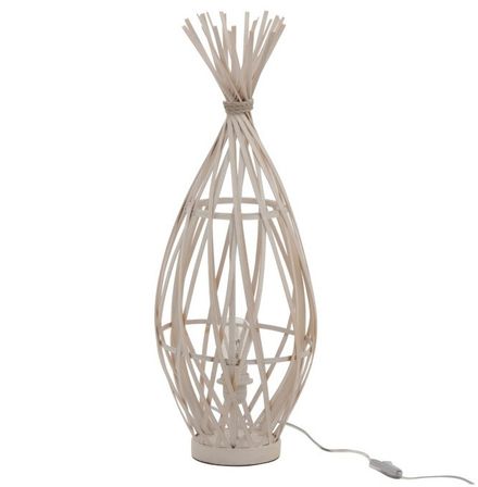Lampe de table bambou blanc Azura - Lot de 2