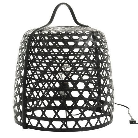 Lampe de table bambou noir Cintee