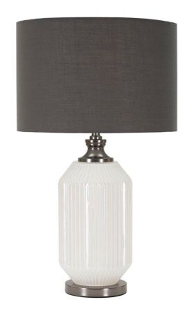 Lampe de table Brighty verre blanc design contemporain