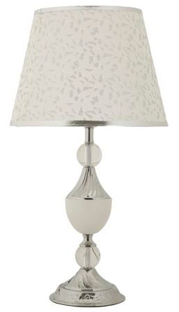 Lampe de table décorative chic aux finitions argentées KODY