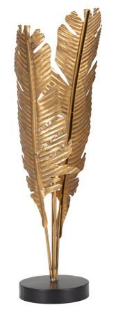 Lampe de table design dorée inspiration feuilles de palmier PALMA
