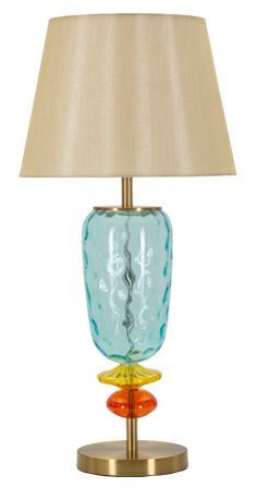 Lampe de table design en verre soufflé coloré au style audacieux COLORFUL