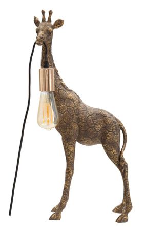 Lampe de table dorée design GIRAFE