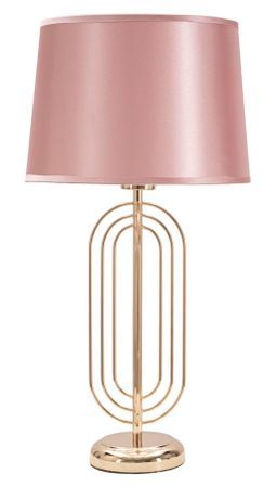 Lampe de table dorée rose design glamour élégant KRISTA