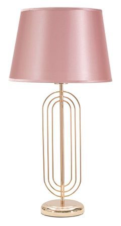 Lampe de table dorée rose grand format design glamour KRISTA