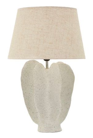 Lampe de table ivoire design naturel ESTER