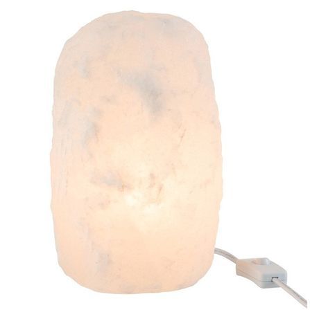 Lampe de table pierre de sel blanche Liray - Lot de 2