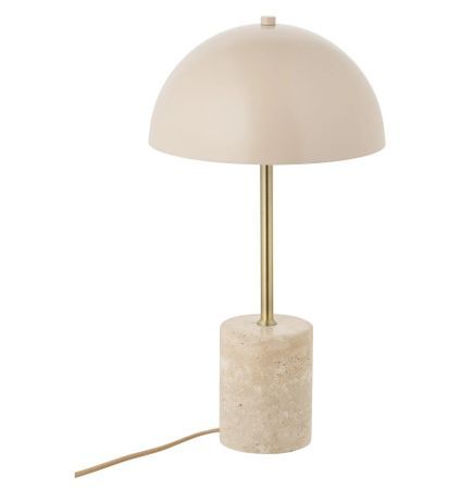 Lampe de table SHEFFIELD – Lampe à poser en marbre et acier