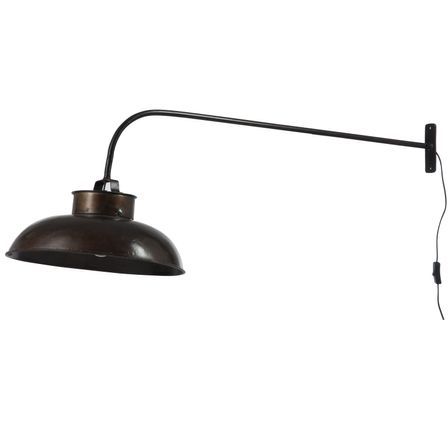 Lampe murale lounge métal noir Artes H 45 cm