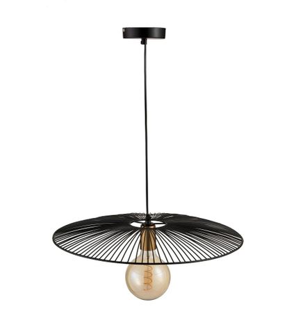 Lampe suspension métal noir Narsh - Lot de 2
