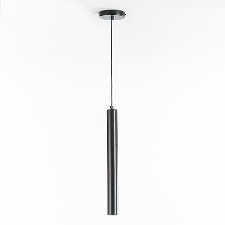 Lampe suspension moderne métal noir Teny H 135 cm