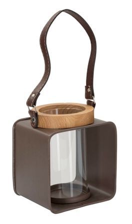 Lanterne en verre cm 16 x 13 x 18,5